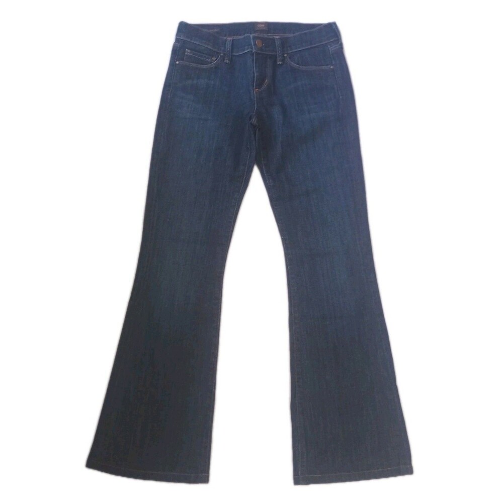 COH Citizens of Humanity Dark Wash Low Waist Flare Leg Jeans sz 26 Inch Womens